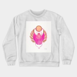 rose gold pink scarab Crewneck Sweatshirt